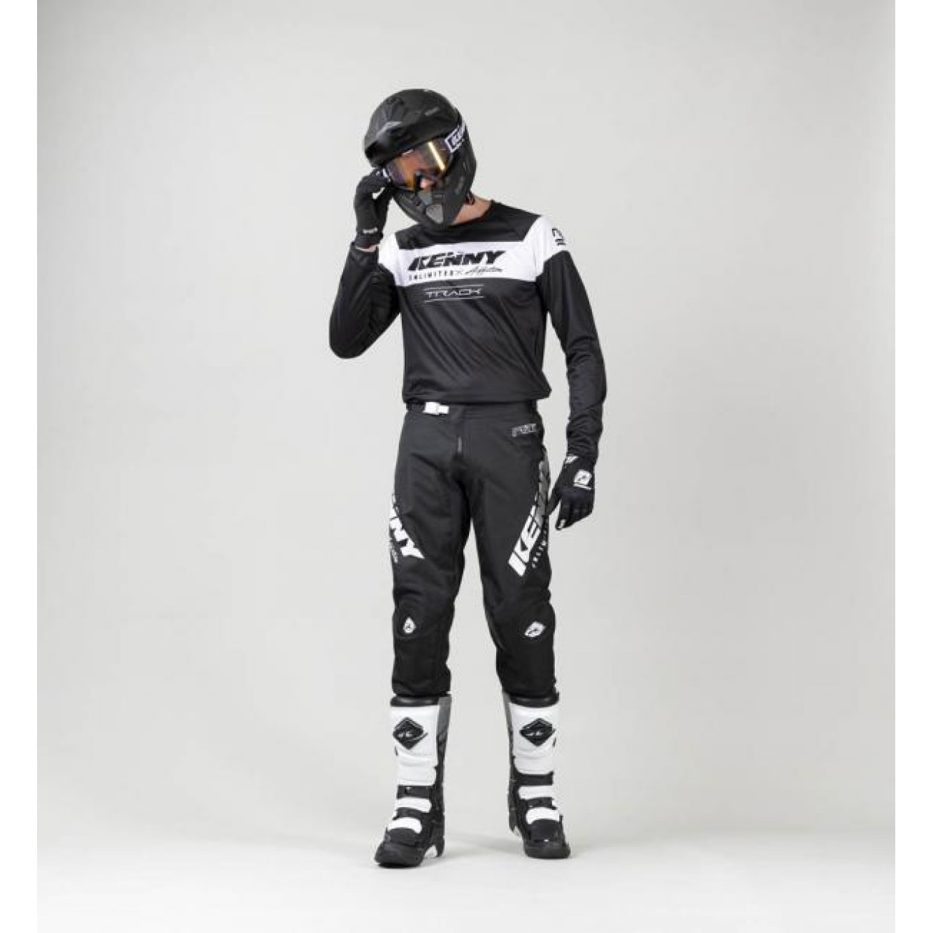 Kenny | Jeugd Shirt Track Raw Zwart