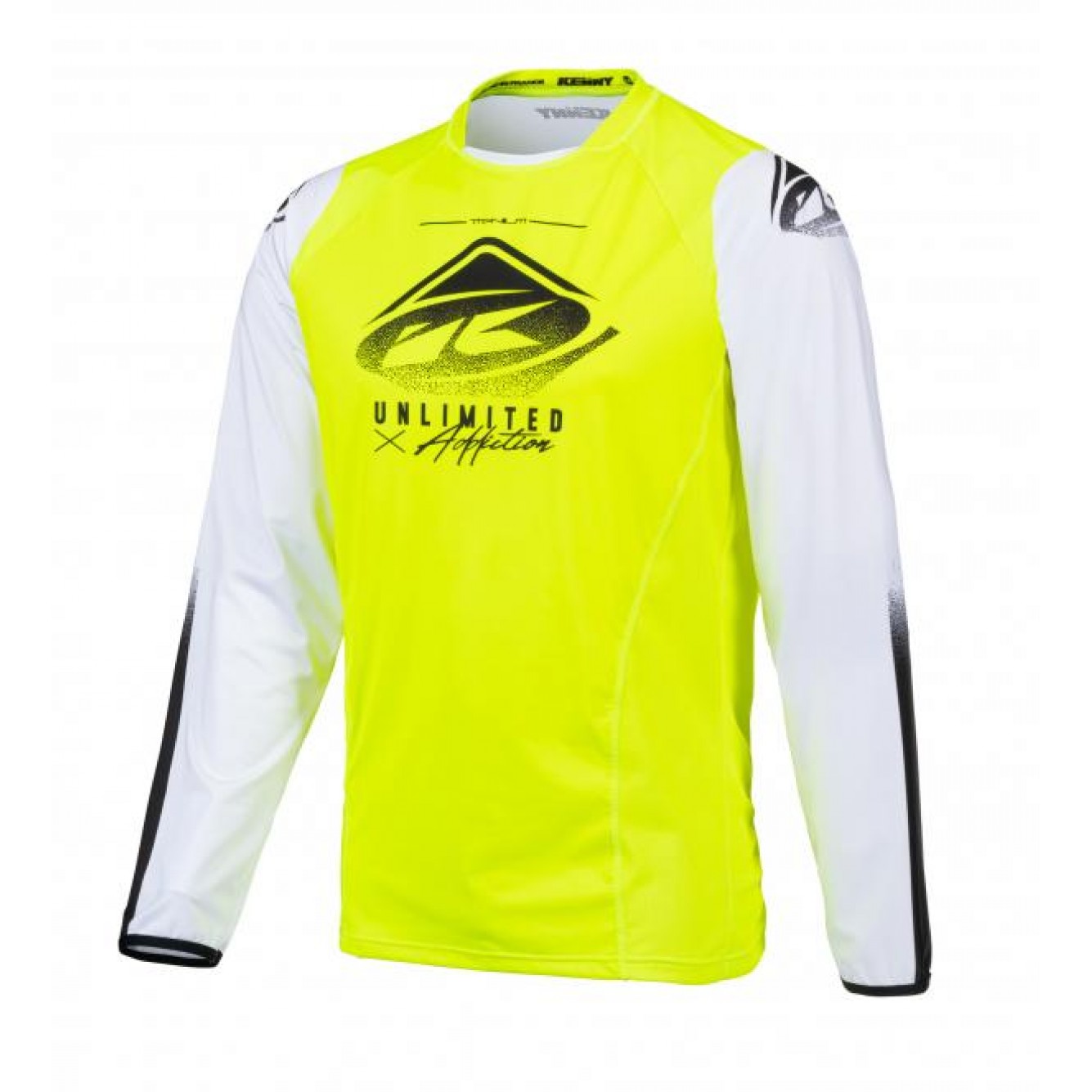 Kenny | Cross Shirt Titanium Neon Geel/ Wit