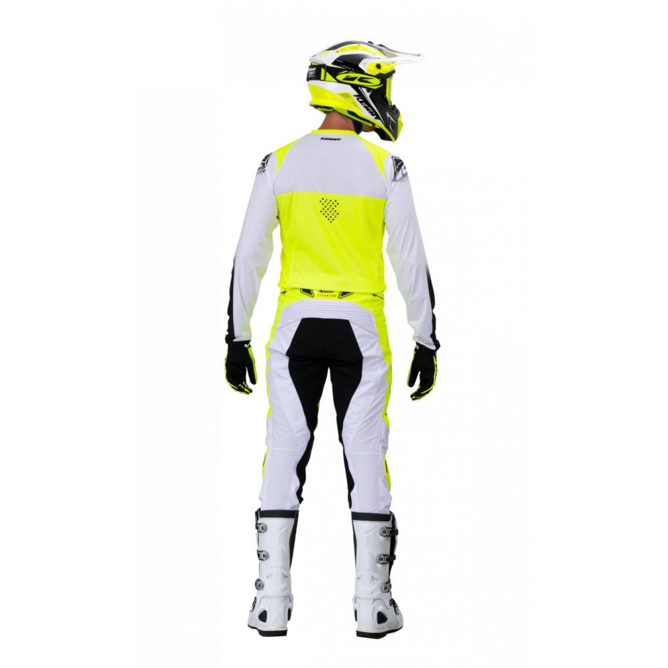 Kenny | Cross Shirt Titanium Neon Geel/ Wit