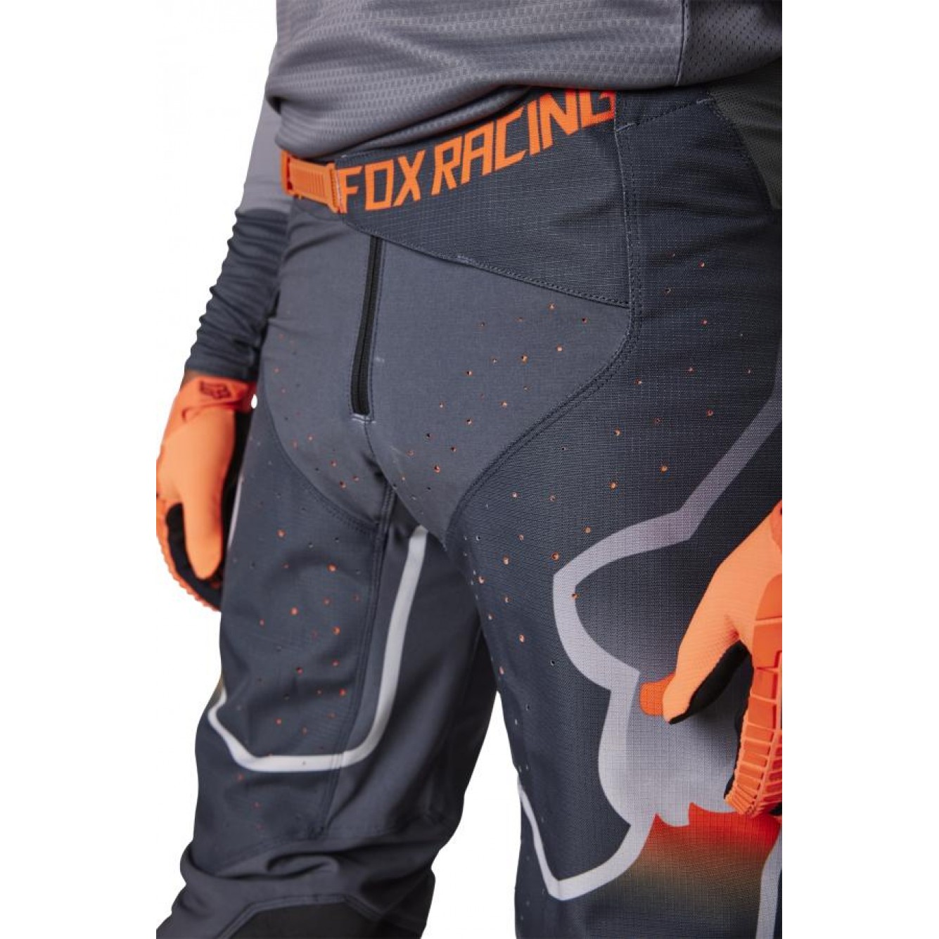 Fox | Crossbroek 360 Vizen Grijs / Oranje