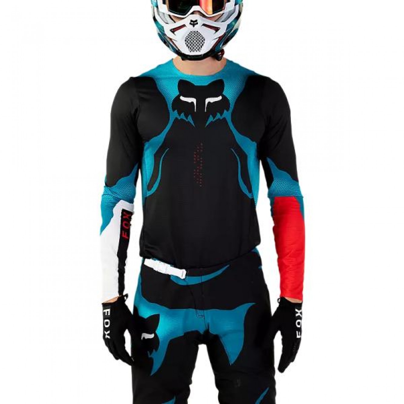 Fox | Cross Shirt Flexair Withered Zwart / Blauw