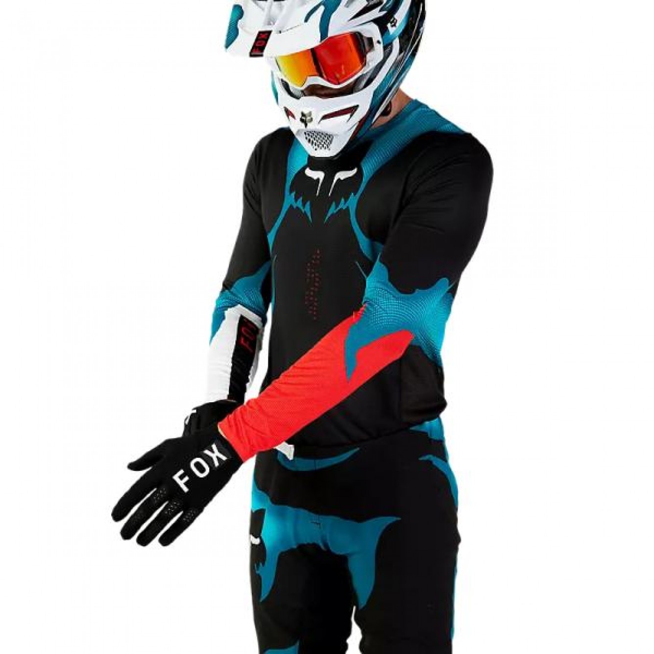 Fox | Cross Shirt Flexair Withered Zwart / Blauw