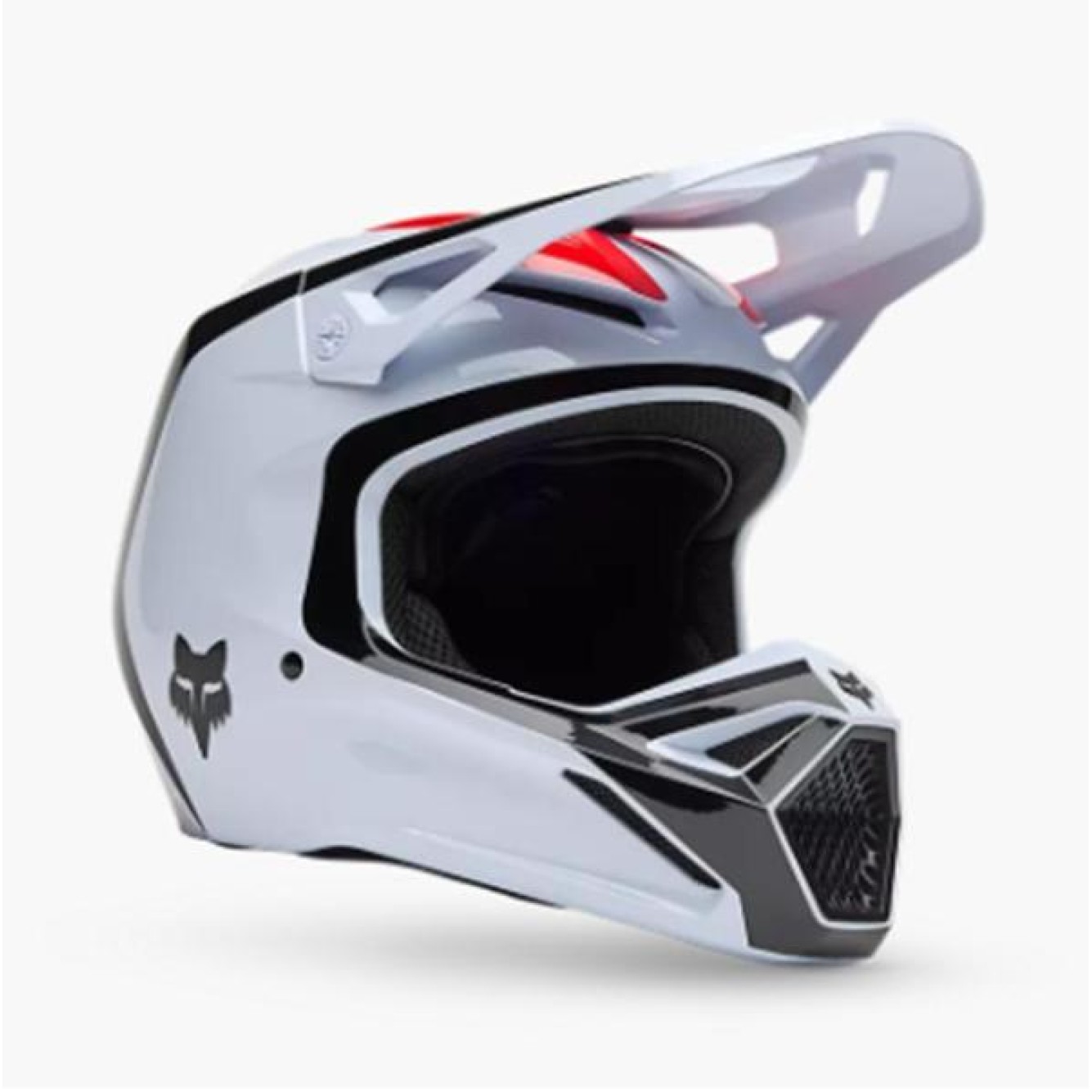 Fox | Crosshelm V1 Flow Wit/Rood