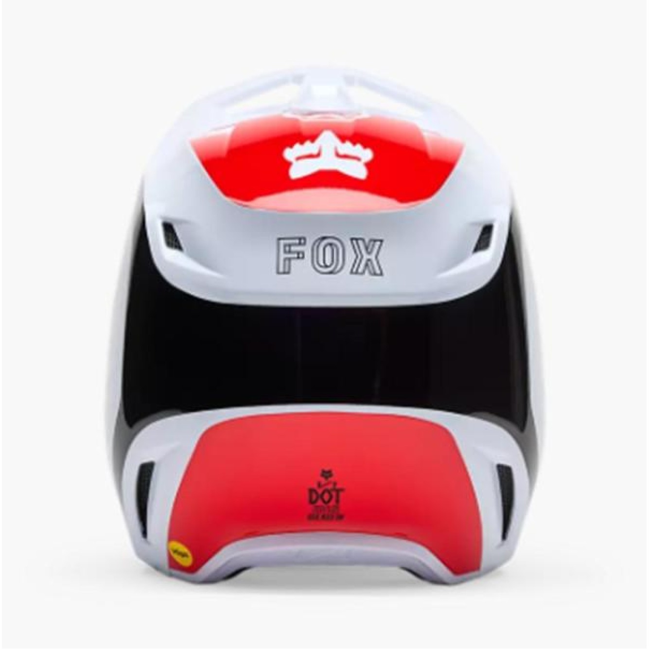 Fox | Crosshelm V1 Flow Wit/Rood