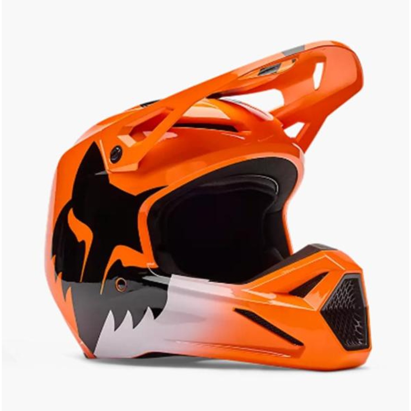 Fox | Jeugd Crosshelm V1 Shield Oranje