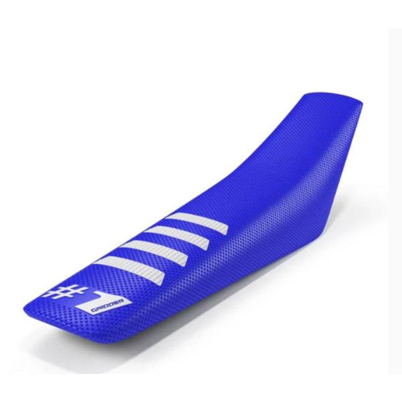 #1Gripper | Zadelhoes Ribbed Blauw/Wit