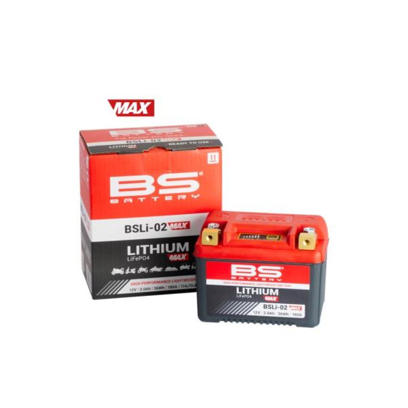 BS Battery | Accu Lithium BSLI-02 MAX