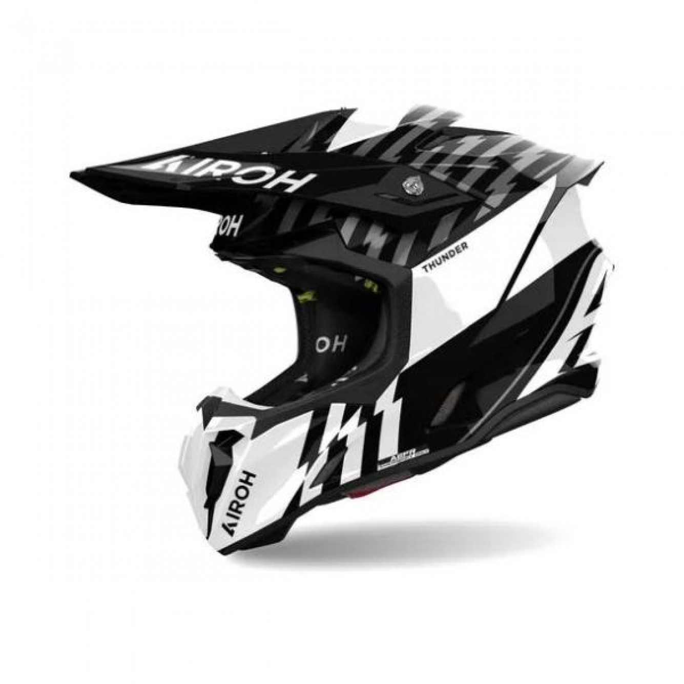 Airoh | Crosshelm Twist 3.0 Thunder Zwart / Wit Gloss