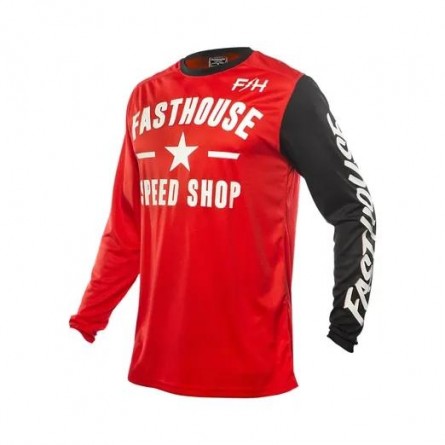 Fasthouse | Cross Shirt Carbon Rood / Zwart