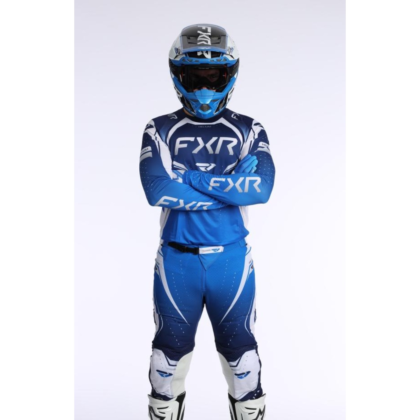 FXR | Cross shirt Helium Edge Cobalt Blauw