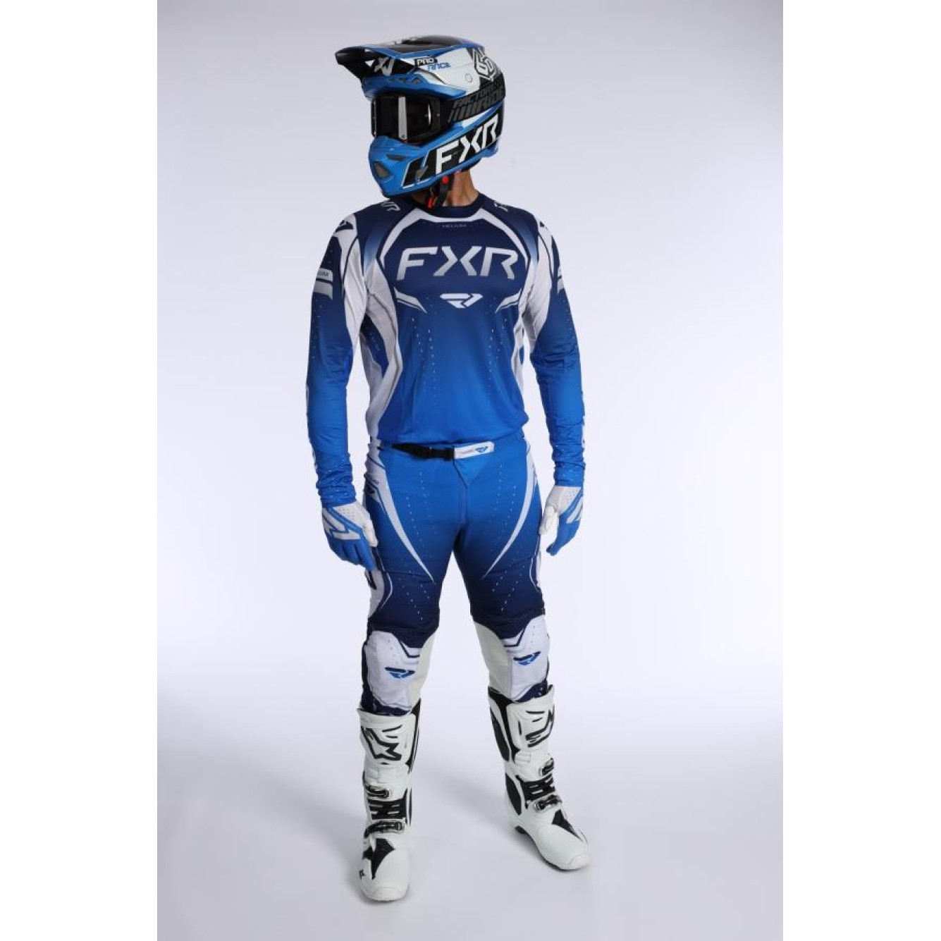 FXR | Cross shirt Helium Edge Cobalt Blauw
