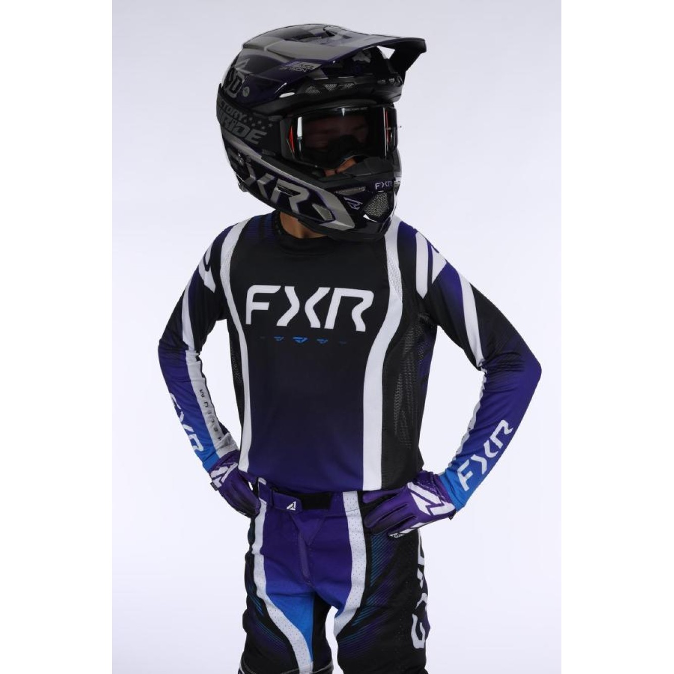 FXR | Jeugd Crossshirt Helium Ultra Blauw