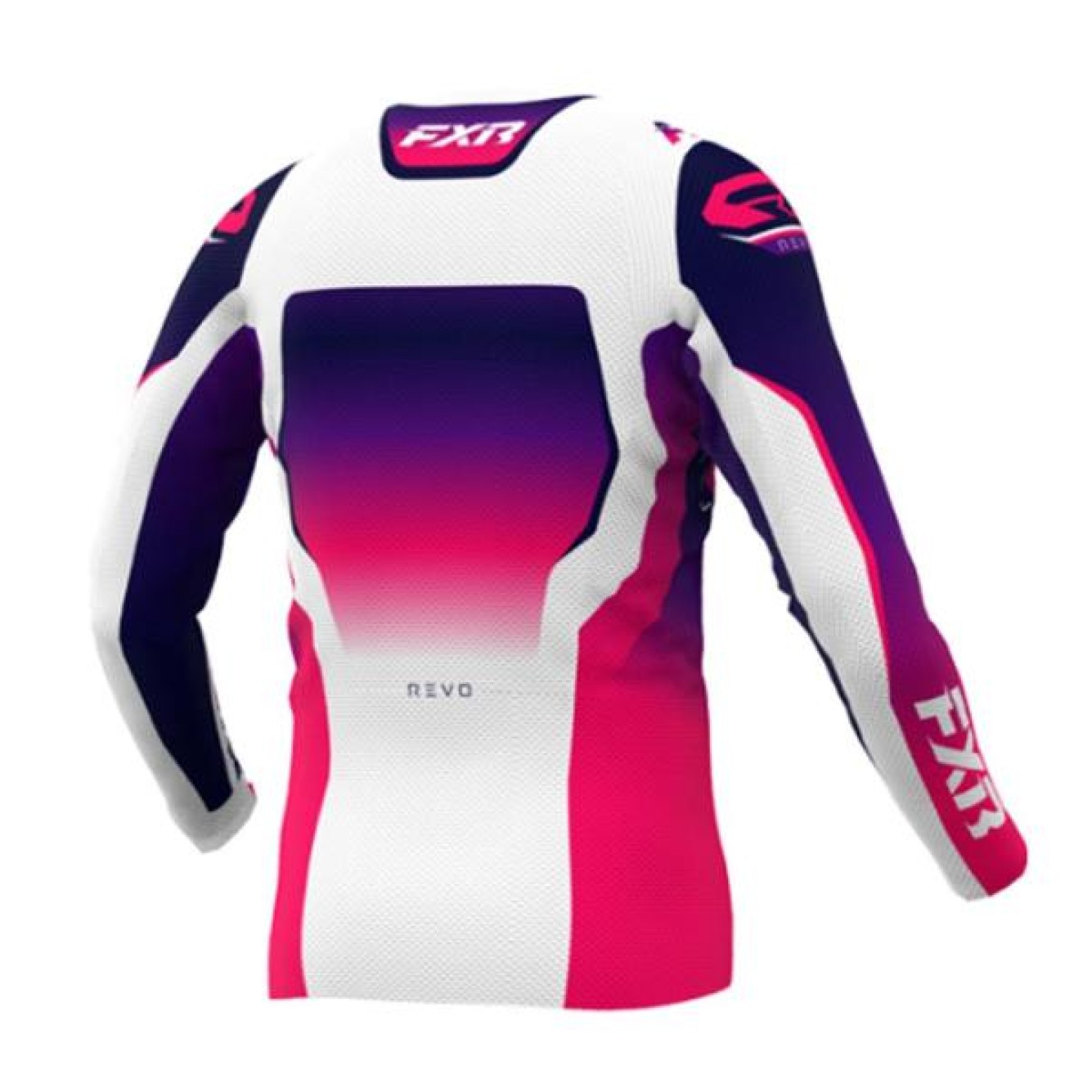 FXR | Jeugd Crossshirt Revo 25 Razz Wit/Roze