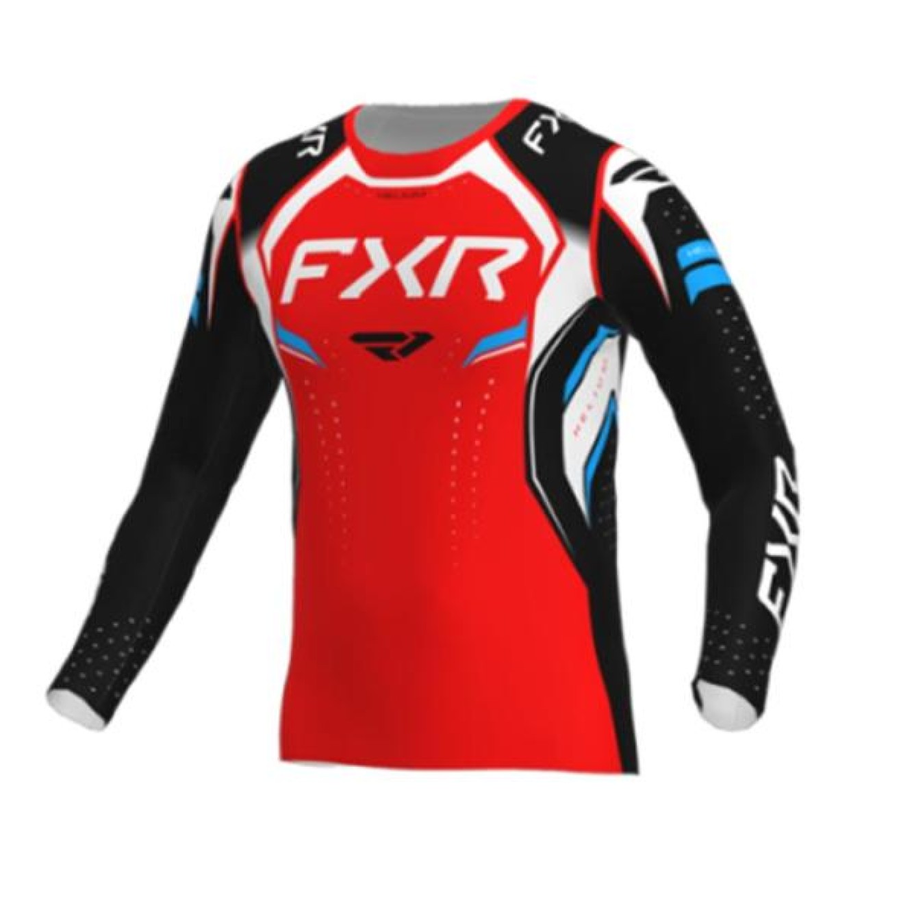 FXR | Jeugd Crossshirt Helium Torrid Rood