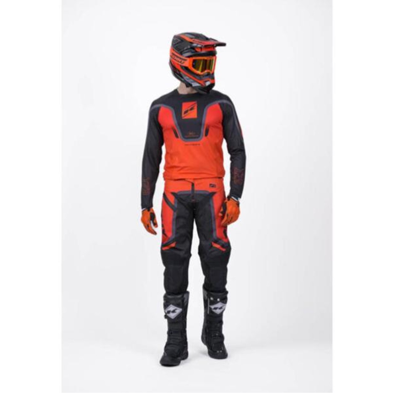 Kenny | Cross Shirt Titanium Gradient Oranje